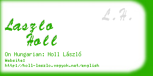 laszlo holl business card