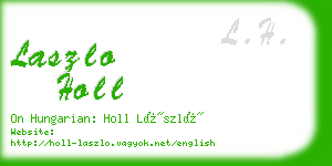 laszlo holl business card